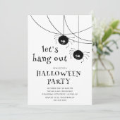 Laten we Halloweenfeest geven Kaart (Staand voorkant)