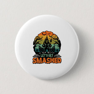Laten we Halloweenhuis van de Geest Sunset Ba Ronde Button 5,7 Cm
