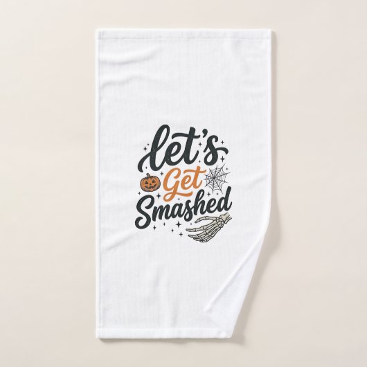 Laten we Halloweenpompoen Vermorzelen Handdoek (Handdoek)