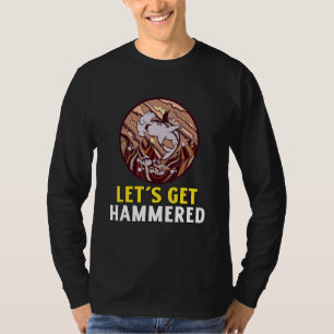 Laten we Hammered Hammerhaai Drinken 4 T-shirt
