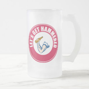 Laten we Hammered krijgen Matglas Bierpul