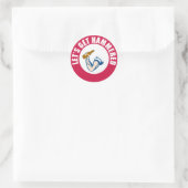 Laten we Hammered krijgen Ronde Sticker (Tas)