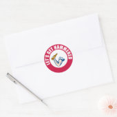 Laten we Hammered krijgen Ronde Sticker (Envelop)