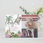 Laten we hangen Sloth Oerwoud Meisje Verjaardagsfo Kaart (Staand voorkant)