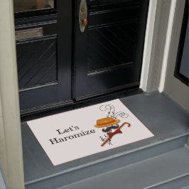 "Laten we harmoniseren" Zingend, Karaoke, Muziek, Deurmat