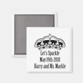 Laten we Harry & Meghan 19 mei 2018 laten schitter Magneet (Voorkant / Achterkant)