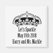 Laten we Harry & Meghan 19 mei 2018 laten schitter Magneet (Voorkant)
