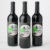 Laten we heksen Drinken Wijn Etiket (Flessen)