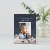 Laten we hem aanbidden Bethlehem religieuze Kerstm Feestdagenkaart (Staand voorkant)