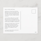 Laten we hem aanbidden Bethlehem religieuze Kerstm Feestdagenkaart (Achterkant)