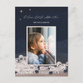 Laten we hem aanbidden Bethlehem religieuze Kerstm Feestdagenkaart (Voorkant)