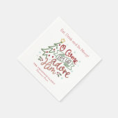 Laten we hem aanbidden met Kerstmis Servet (Hoek)