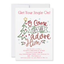 Laten we hem aanbidden Vrolijk Kerstfeest