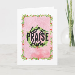 Laten we hem de kerstkaart prijzen feestdagen kaart