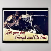 Laten we hem genoeg en op tijd geven poster (Voorkant)