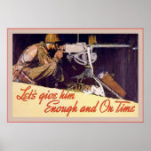 Laten we hem genoeg ~  Tweede Wereldoorlog geven Poster (Voorkant)