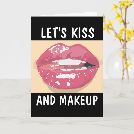 LATEN WE HEM KUSSEN EN KAART MAKEN (Gele Bloem)