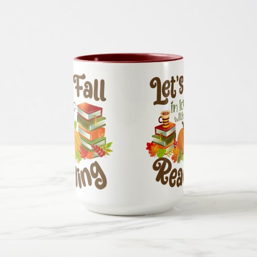 Laten we Herfst in liefde met lezen Mok (Midden)