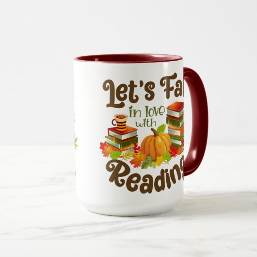 Laten we Herfst in liefde met lezen Mok (Voorkant rechts)