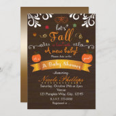 Laten we HERFSTEN in liefde Herfst BABY SHOWER Uit Kaart (Voorkant / Achterkant)