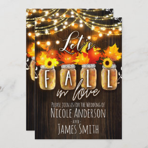 Laten we Herfsten in liefdesherfstleien en lightwe Kaart