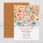 Laten we Herfsten in Love Autumn Pumpkin Baby show Kaart (Voorkant / Achterkant)