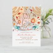 Laten we Herfsten in Love Vrijgezellenfeest herfst Kaart (Staand voorkant)