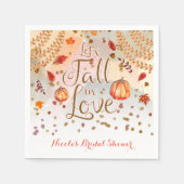 Laten we Herfsten in Love Vrijgezellenfeest herfst Servet (Voorkant)