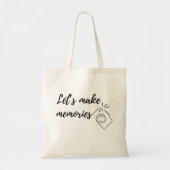 Laten we herinneringen maken met de camera tote bag (Voorkant)