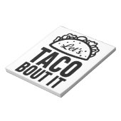 Laten we het aan Taco overhandigen Notitieblok (Linkerzijde)