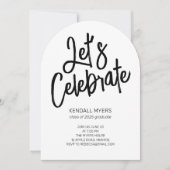 Laten we het Afstudeerder vieren met foto Kaart (Voorkant)