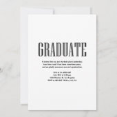 Laten we het Afstuderen foto-Afstuderen vieren Kaart (Achterkant)