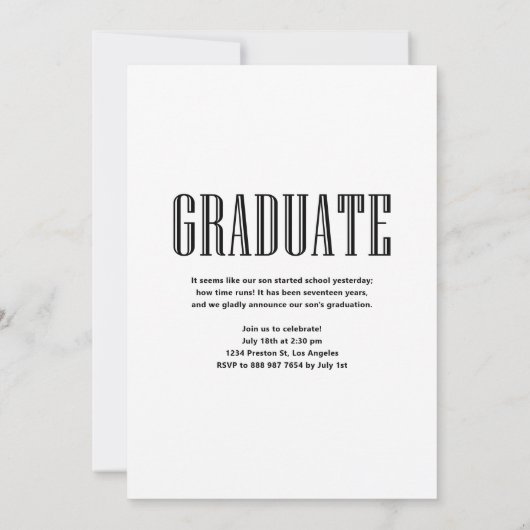 Laten we het Afstuderen foto-Afstuderen vieren Kaart (Achterkant)