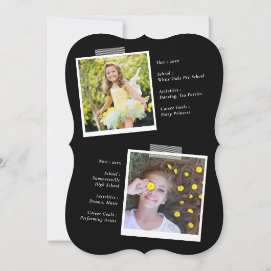 Laten we het Afstuderen Klassieke Afstudeerder fee Kaart (Achterkant)