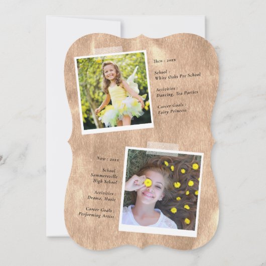 Laten we het Afstuderen koperen Afstudeerder feest Kaart (Achterkant)