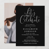 Laten we het afstuderen van scriptfoto's vieren kaart (Voorkant / Achterkant)