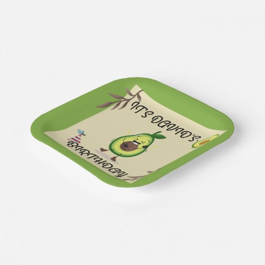 Laten we het avo-vieren! Birthday Bash" Bord (Gebogen)