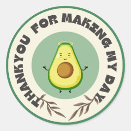 Laten we het avo-vieren! Verjaardag Bash Sticker" Ronde Sticker