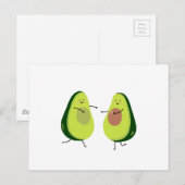 LATEN WE HET AVOCUDDLE, AVOCADO-ONTWERP VERMIJDEN BRIEFKAART (Voorkant / Achterkant)