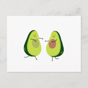 LATEN WE HET AVOCUDDLE, AVOCADO-ONTWERP VERMIJDEN BRIEFKAART