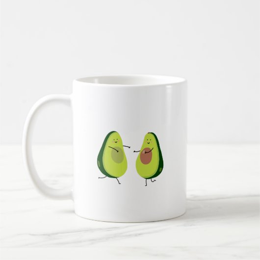 LATEN WE HET AVOCUDDLE, AVOCADO-ONTWERP VERMIJDEN KOFFIEMOK (Links)