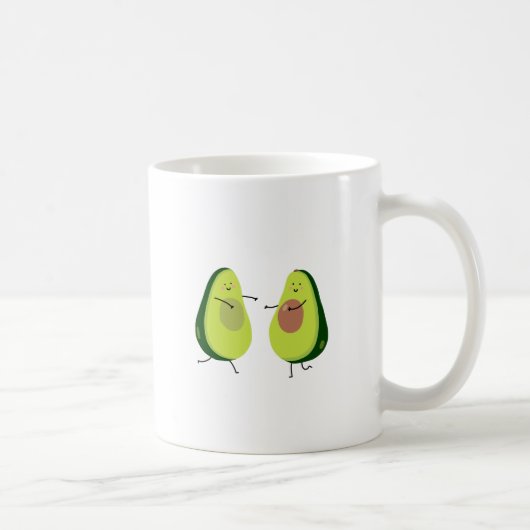LATEN WE HET AVOCUDDLE, AVOCADO-ONTWERP VERMIJDEN KOFFIEMOK (Rechts)