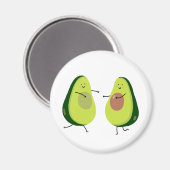 LATEN WE HET AVOCUDDLE, AVOCADO-ONTWERP VERMIJDEN MAGNEET (Voorkant / Achterkant)
