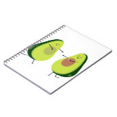 LATEN WE HET AVOCUDDLE, AVOCADO-ONTWERP VERMIJDEN NOTITIEBOEK (Linkerzijde)
