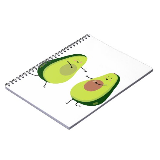 LATEN WE HET AVOCUDDLE, AVOCADO-ONTWERP VERMIJDEN NOTITIEBOEK (Linkerzijde)