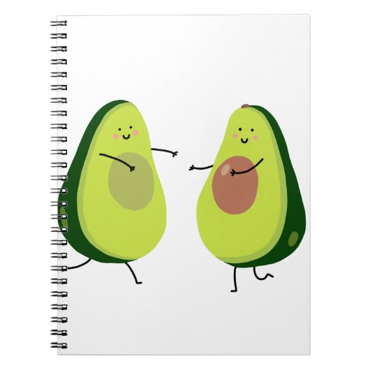 LATEN WE HET AVOCUDDLE, AVOCADO-ONTWERP VERMIJDEN NOTITIEBOEK (Voorkant)
