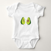 LATEN WE HET AVOCUDDLE, AVOCADO-ONTWERP VERMIJDEN ROMPER (Voorkant)