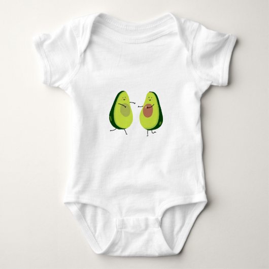 LATEN WE HET AVOCUDDLE, AVOCADO-ONTWERP VERMIJDEN ROMPER (Voorkant)