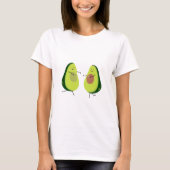 LATEN WE HET AVOCUDDLE, AVOCADO-ONTWERP VERMIJDEN T-SHIRT (Voorkant)