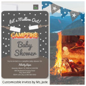 Laten we het Baby shower van de Campfire van Marsh Kaart